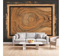 Papier Peint Ferme Nostalgique Papier Peint Panoramique 500x280 cm | Bois Texture Papiers Peints Intissé Grande Fresque Murale, pour Decoration Chambre Salon TV Fond