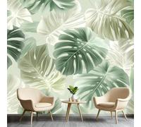 Papier Peint Feuilles De Monstera Tropicales, Papier Peint Botanique Vert à Feuilles De Monstera, Fresques Nature Modernes, Stickers Muraux Full HD Pour Fond Télévision Salon 150x100cm &A1103