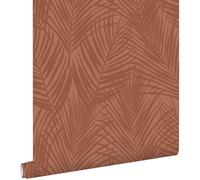 papier peint feuilles de palmier terracotta 53 cm x 10.05 m - ESTAhome