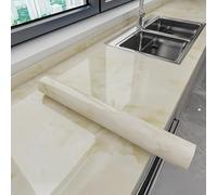 Papier peint Film protecteur pour plan de travail de cuisine aspect marbre et aluminium résistant à l'huile à l'eau et à l'humidité résistant aux hautes températures autocollant opaque couleur or nu