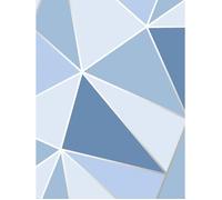Papier peint - Fine Decor - Apex Geometry - Motif géométrique - Couleur bleu - Finition mate