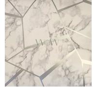 Papier peint - Fine Decor - FD42263 - Marbre argenté - Géométrique - 10m x 52cm