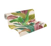 Papier Peint Fleuri Metropolitan Stories 2 A.S. Création Antonio - Barcelona Papier peint intissé 10.05 m x 0.53 m Multicolore Crème Fabriqué en Allemagne 378621 37862-1