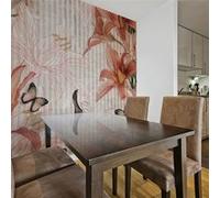Papier peint Fleurs et papillons-Taille L 250 x H 193 cm Imprimé