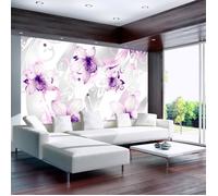 Papier peint Fleurs Sounds of subtlety - violet 150x105 cm - Papier peint panoramique - Intissé