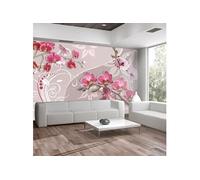 Papier peint Flight of pink orchids-Taille L 300 x H 210 cm