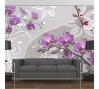 Papier peint Flight of purple orchids-Taille L 250 x H 175 cm Imprimé G