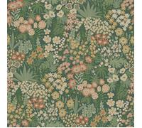 Papier peint floral Everbloom vert émeraude / multi Holden 13900