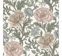 Papier Peint Floral Salisbury Bleu Marine 552577 Rasch Rouleau Vintage 10M
