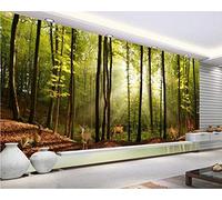 Papier Peint Fresque 3d Papier Peint Fresque Forêt Élan Paysage Forêt Décoration D'espace Peinture 3d Peintures Murales Papier Peint Pour Murs *430cmx300cm(169.3x118.1inch)