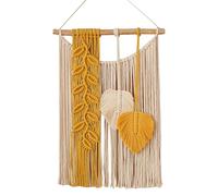 Papier Peint Fresque Tapisserie Macramé Bohème | Tapisserie en tissu bohème avec pompon matelassé | Glands élégants faits à la main suspendus aux décorations de maison de chambre d'art mural