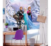 Papier Peint Frozen Winter Land Pour Fille Mural Géant Disney