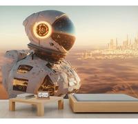 Papier peint Future World, science-fiction, papier peint pour salon, chambre à coucher, bureau, hôtel, bar, décoration de plafond - 150 x 100 cm
