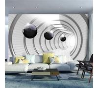 Papier peint Futuristic Tunnel-Taille L 350 x H 245 cm Imprimé