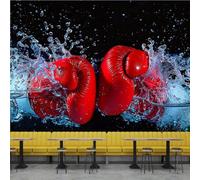 Papier Peint Gants De Boxe Sports 3D Panoramique intissé Murale Papier Peint xxl Fresque Murale Moderne pour Salon Chambre, Peinture Murale Décorative 200x140cm yf 114