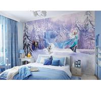 Papier Peint Géant Disney Pour Filles 368x254 cm Frozen Elsa Mur Décor Chambre