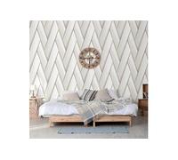 Papier peint Geometric Blanc et doré - 53cm x 10m
