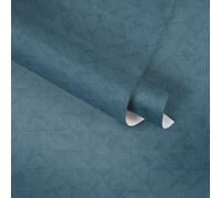couleurs & matières Papier peint Faded Triangles Bleu