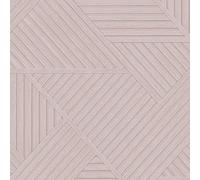 Papier peint géométrique effet bois rose Holden 13203