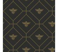 Abeille en nid d'abeille Papier Peint charbon Holden 13081