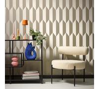 Livingwalls Papier peint intissé 790865 géométrique argent/marron/gris 10,05x0,53 m