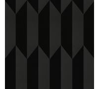 Papier Peint Géométrique Noir Graphique Texturé Vinyle AS Creation 79086-8