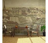 Papier peint Good bye Paris 2-Taille L 400 x H 309 cm Imprimé G