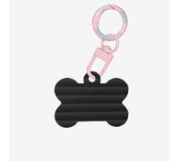 Papier peint gothique imprimé crâne en forme d'os double face pendentifs personnalisés pour chiens et chats