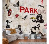 Papier peint Graffiti Collage-Taille L 100 x H 70 cm Imprimé