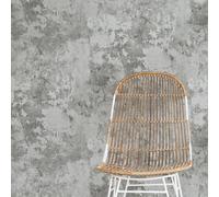 Dutch Wallcoverings – Papier peint Gris Peint – Métallique, paillettes