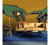 Papier peint Green touch-Taille L 300 x H 231 cm Imprimé
