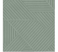 Papier Peint - Holden - 13200 - Géométrique - Bois Sauge - Effet 3D - 10,05 m x 53 cm