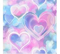 Papier peint - HOLDEN - Coeurs en néon - Rose-Bleu - 10,05 m x 53 cm - Mat