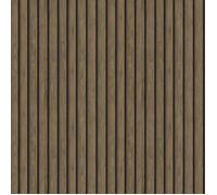 Papier peint - Holden - Lattes de bois Chêne foncé - Effet d'ombrage 3D