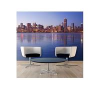 Papier peint Icy Downtown Chicago-Taille L 250 x H 193 cm Imprimé