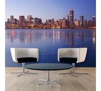 Papier peint Icy Downtown Chicago-Taille L 250 x H 193 cm Imprimé