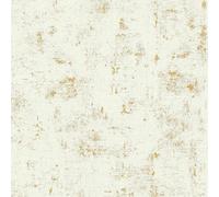 A.S. Création Papier peint intissé - Papier peint vintage en blanc et or - Tapisserie papier peint pour différents espaces - Papier peint mural en 10,05 m x 0,53 m
