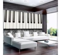 Papier peint - Inspired by Chopin - grey wood - 350x245 Artgeist (56526)