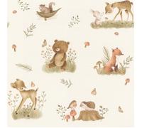 papier peint intissé 321104 papier peint chambre enfant 53 x 1005 cm Rasch Selection Beige