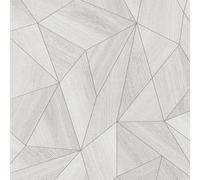 Livingwalls papier peint intissé à effet métallique en gris, métallisé, argenté - papier peint de design contemporain 10,05 x 0,53 m Made in Germany - 361336