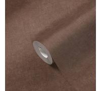 A.S. Création Papier peint intissé 395671 – Marron/Rouge uni à légère texture – 10,05 x 0,53 m