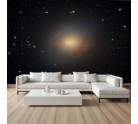 Papier Peint Intissé 3D Space Mystique Corps Céleste Tapisserie Murale Papier Peint Galaxie Système Solaire Univers Wallpaper Panoramique Décoration Murale pour Meuble Salon Chambre 200x150cm