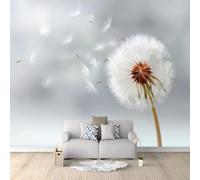 Papier Peint Intissé 400 x 280 cm Pissenlits Volants Décoration Murale Panoramique, Plantes Élégantes Facile à Nettoyer Papier Peint Panoramique Pour Salon Couloir Bureau Moderne Poster Photo Murale
