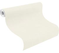 Papier peint intissé 408249 papier peint uni uni 53 x 1005 cm Rasch Kimono blanc
