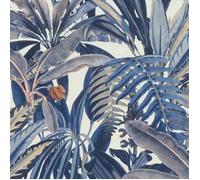 Rasch Papier peint intissé Rhapsody 689501 Botanical Jungle feuilles exotiques Gris-bleu 53x1005 cm