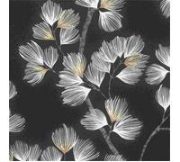 papier peint intissé 866926 papier peint Botanical jungle 53 x 1005 cm Rasch Symphony noir