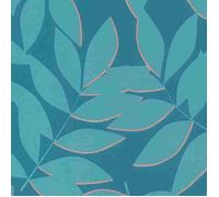 Papier peint intissé 868418 papier peint Botanical jungle 53 x 1005 cm Rasch Symphony turquoise