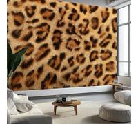 Papier Peint Intissé Animal Imprimés Léopard Blocs de Couleur 500 x 280 cm (L x H), Décoration Murale Poster Tableaux Muraux Tapisserie Papier peint Photo Art Abstrait pour Salon Chambre de Enfants
