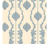 Papier peint intissé baroque Tapisserie chambre 344936 34493-6 A.S. Création Château 5 | Beige/Crème/Bleu/Gris | Rouleau (10,05 x 0,53 m) = 5,33 m²