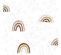 Papier peint intissé Bodil Arcs En Ciel multicolore 1005x52cm Blanc